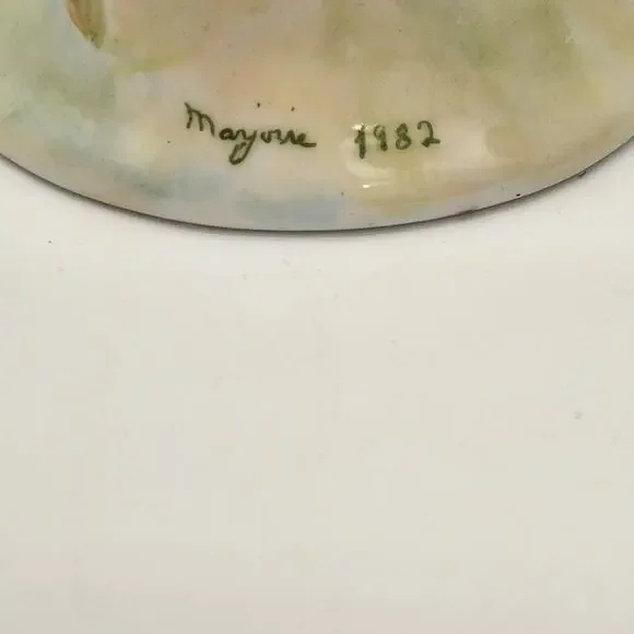 6-Sided Ceramic Bell 3 Sweet‎ Little Birds Hand Painted & Signed Light Ring Tone - Picture 6 of 8